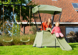 EXIT Ivy Outdoor Playset With Slide and Swing Set