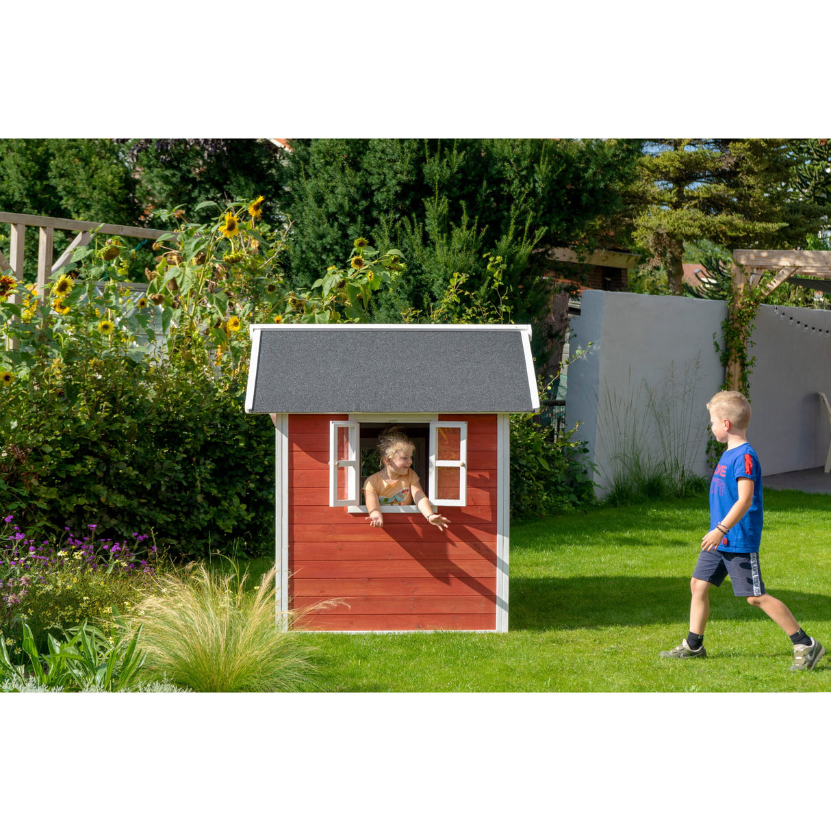 EXIT Loft 100 Wooden Playhouse - Red
