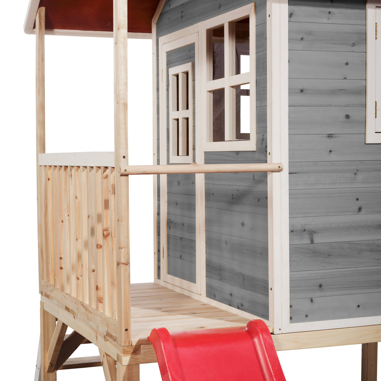 EXIT Loft 300 Grey Wooden Playhouse - Grey