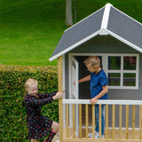 EXIT Loft 300 Grey Wooden Playhouse - Grey