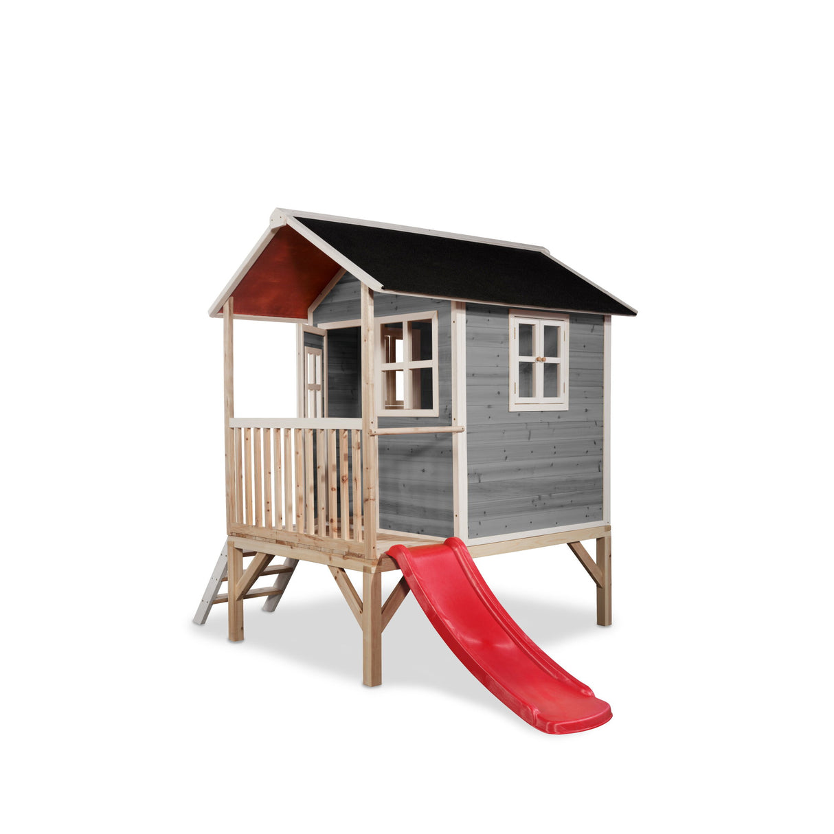 EXIT Loft 300 Grey Wooden Playhouse - Grey