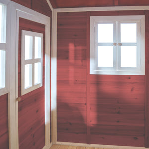 EXIT Loft 300 Red Wooden Playhouse - Red