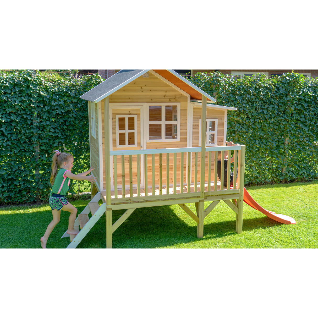 EXIT Loft 350 Wooden Playhouse - Natural