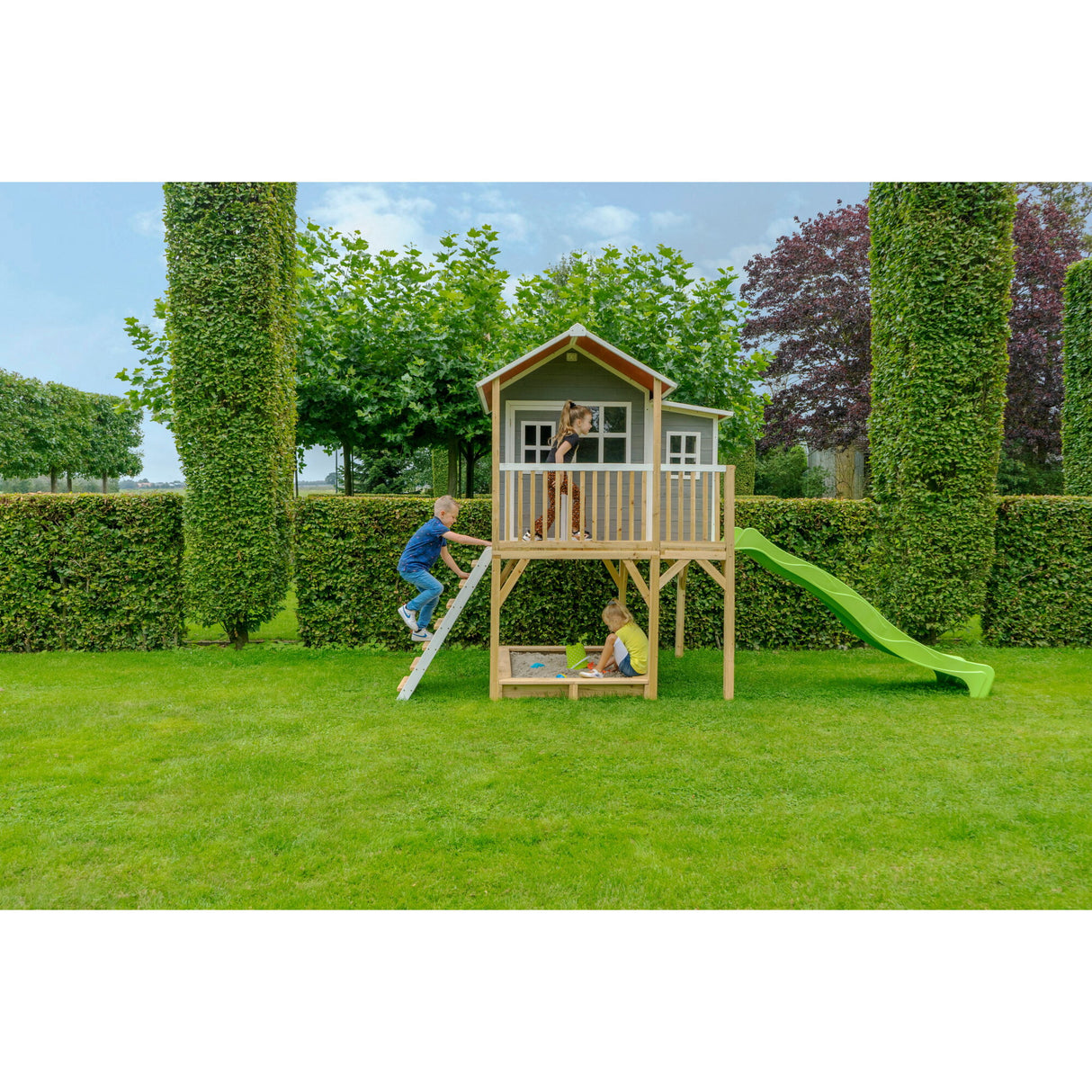 EXIT Loft 750 wooden playhouse - grey