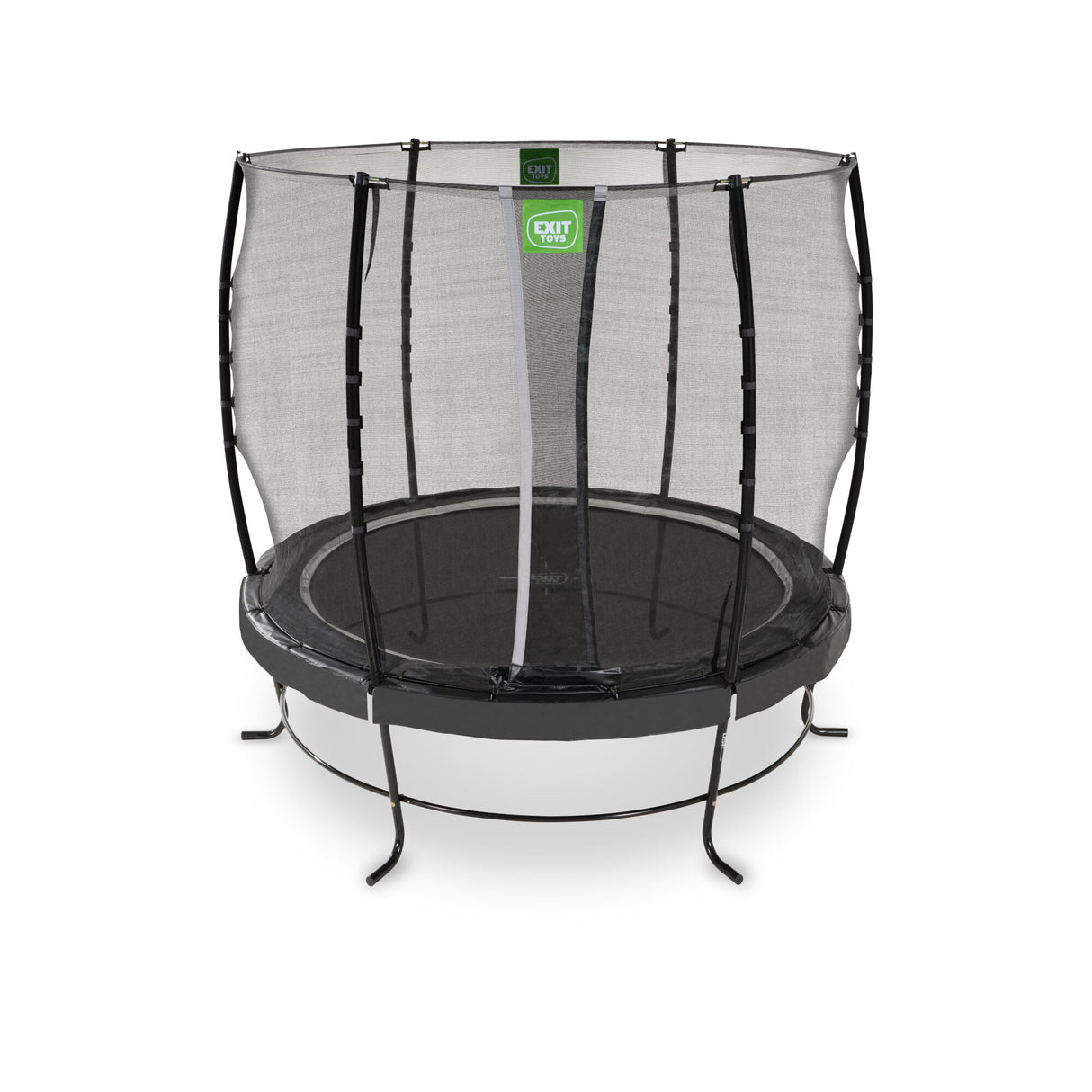 Exit Lotus Classic Round Trampoline and Safety Net - 8 Ft (Black)