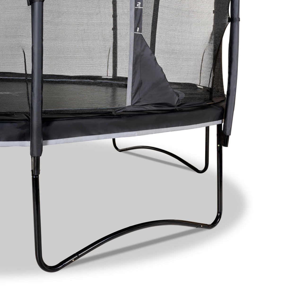 EXIT PeakPro Round Trampoline with Safety Net - 12 Ft (Black)