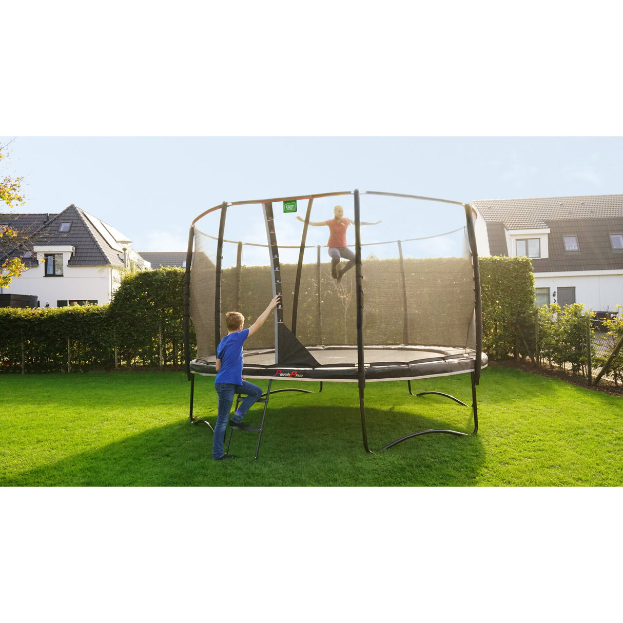 EXIT PeakPro Round Trampoline - 14Ft (Black)