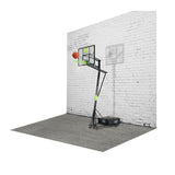 EXIT Galaxy portable basketball backboard on wheels - green/black