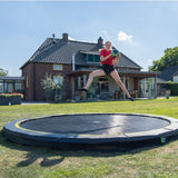 EXIT Silhouette ground sports trampoline 14ft - black