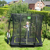 Ground Silhouette Trampoline with Net 