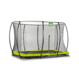 EXIT Silhouette ground trampoline 8x12ft with safety net - green