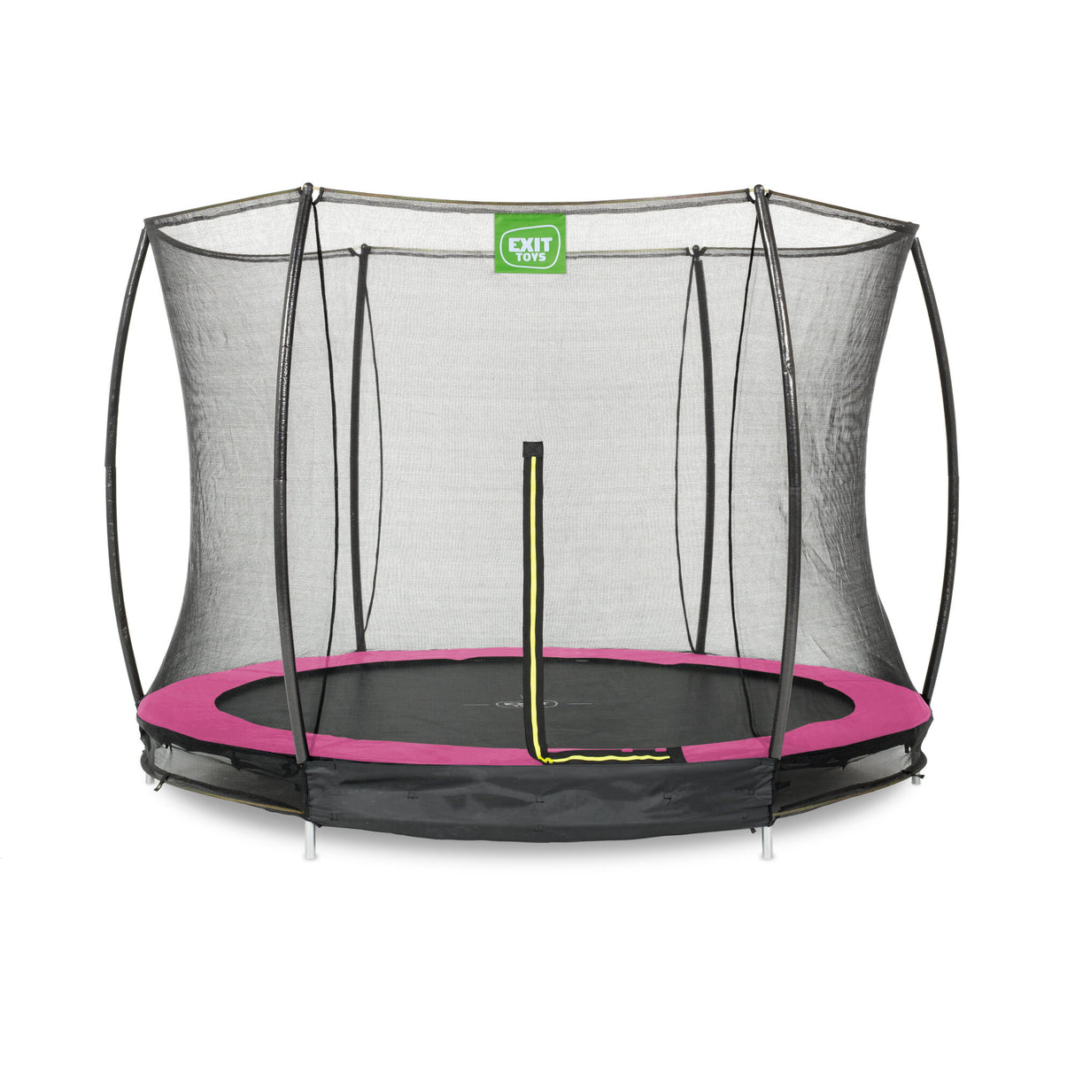 EXIT Silhouette Ground Round Trampoline with Safety Net - 10 FT(305CM)
