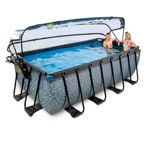 EXIT Frame Pool - 4x2x1.22m (12v Sand filter)