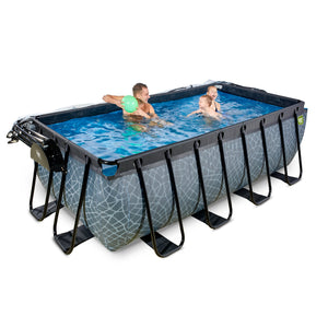 EXIT Frame Pool - 4x2x1.22m (12v Sand filter)