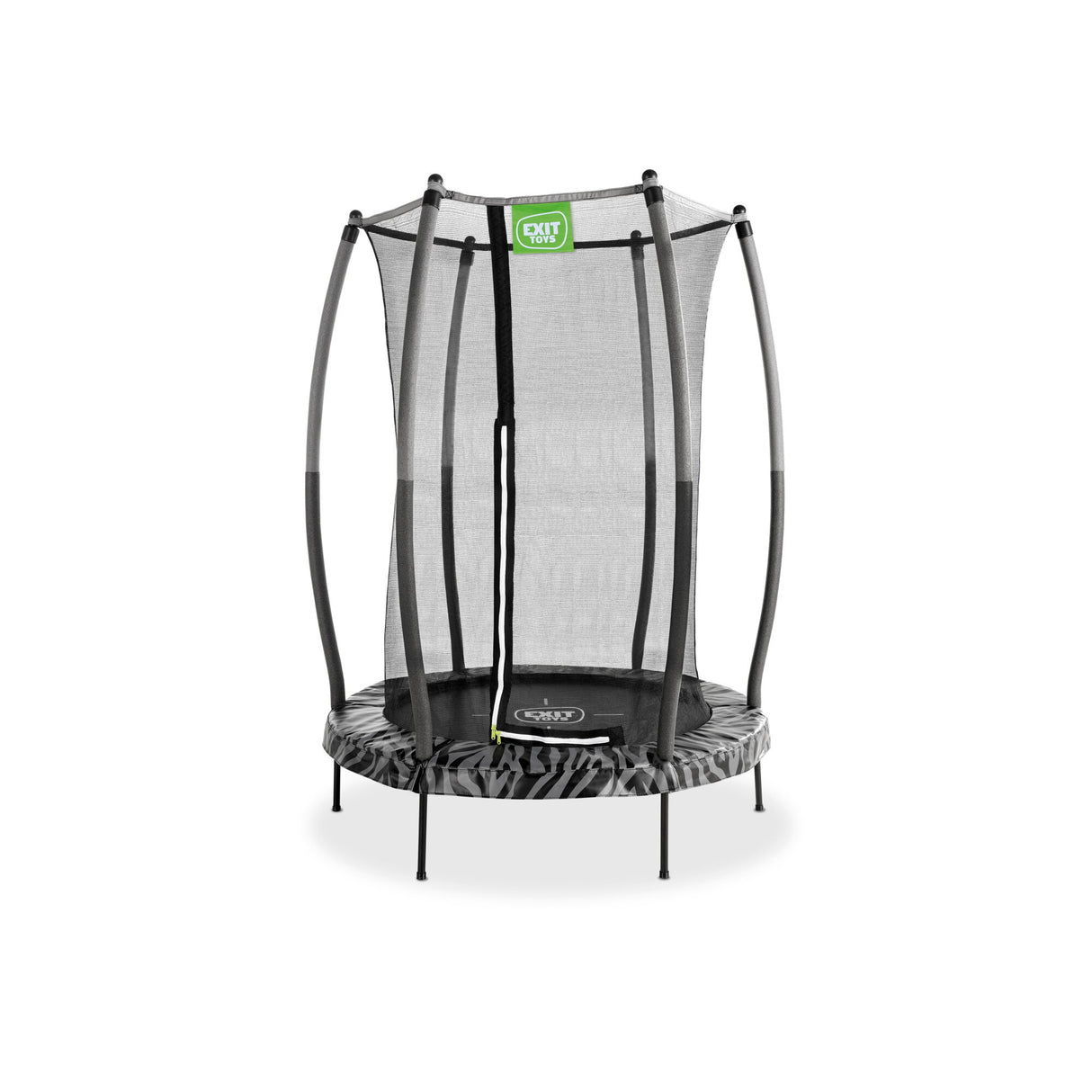 Exit Junior Round Trampoline With Safety Net - 4.5 Ft (Black/Grey)