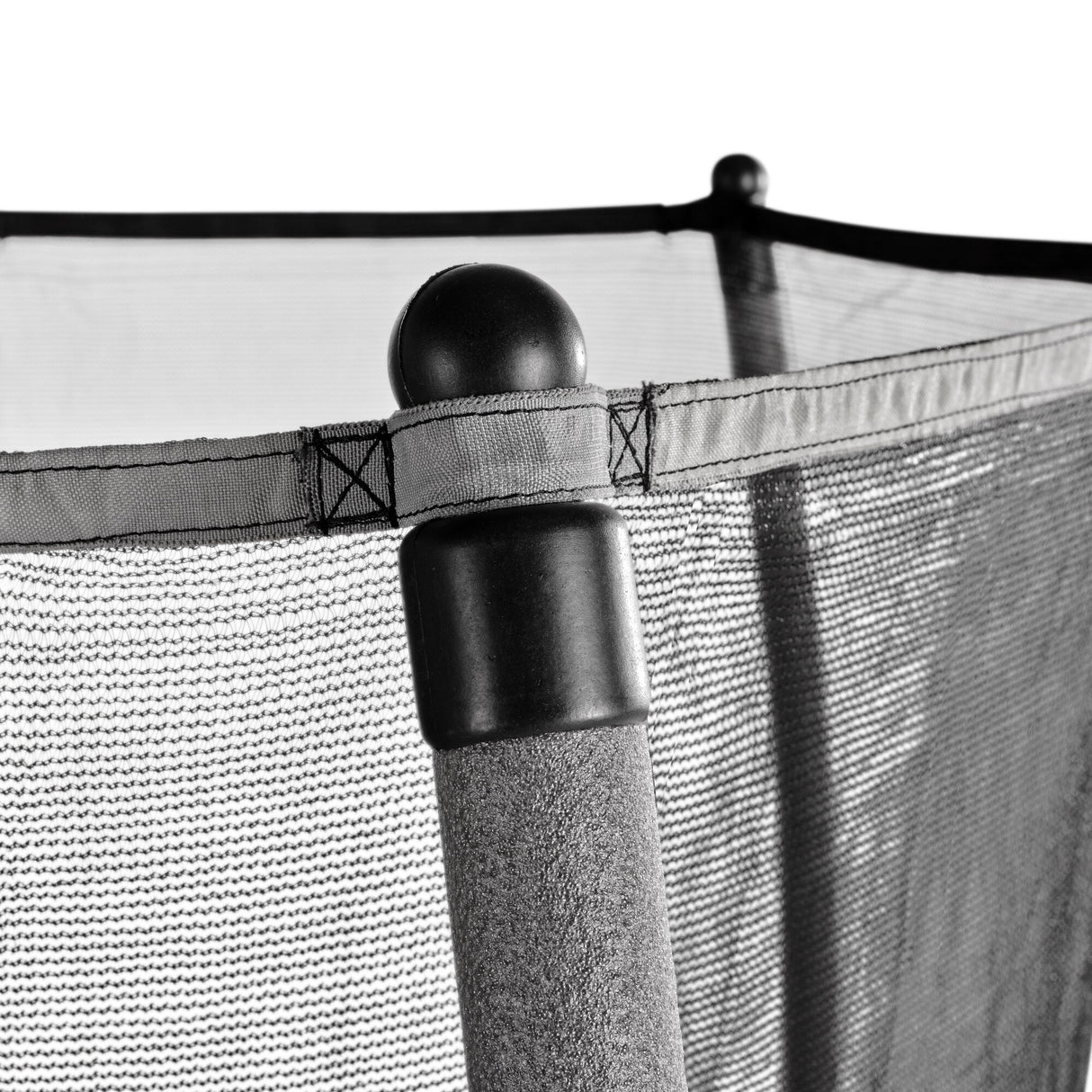 Exit Junior Round Trampoline With Safety Net - 4.5 Ft (Black/Grey)