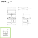 EXIT Yummy 300 Wooden Mud Kitchen - Natural