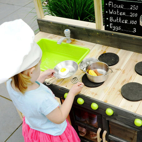 EXIT Yummy 300 Wooden Mud Kitchen - Natural