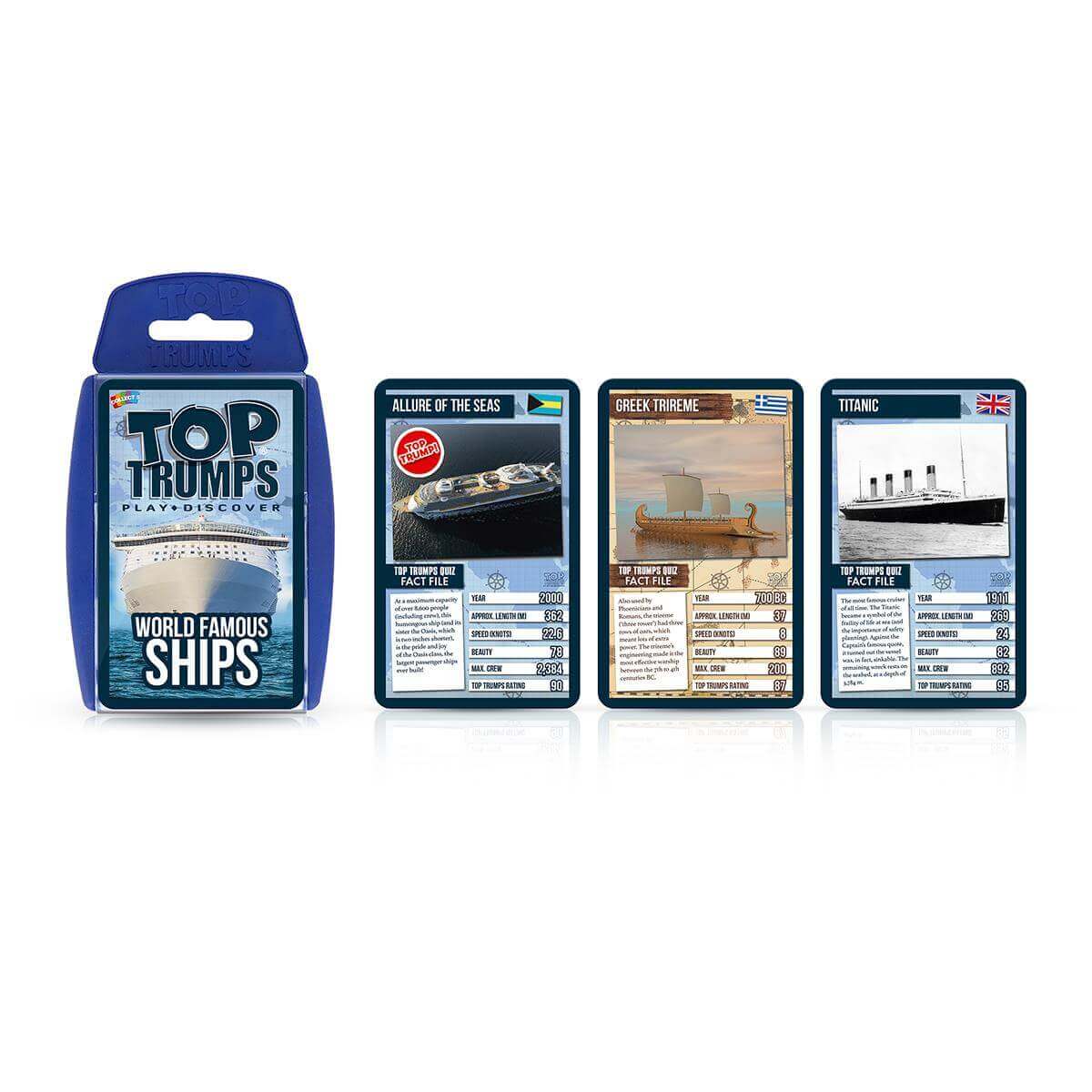 Top Trumps Card Game - World Famous Ships