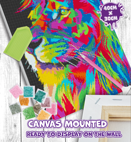 Diamond Art Set - Pop Art Lion