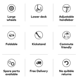 Microscooter Classic Large Wheels: White