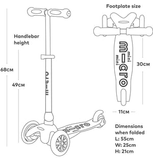 Mini Micro Scooter Foldable: Navy