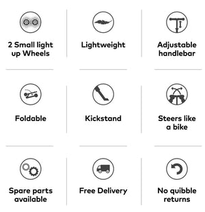 Micro Sprite Scooter Original LED: Purple