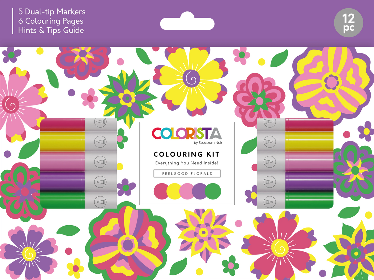 Colorista - Colouring Kit - Feelgood Florals 12pc