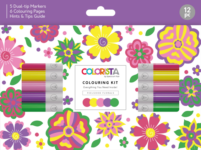 Colorista - Colouring Kit - Feelgood Florals 12pc