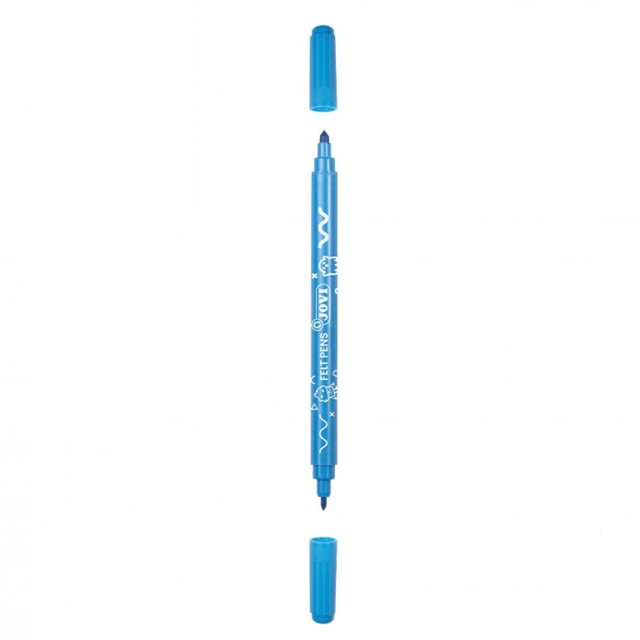 Jovi Washable Dual Felt-Tip Pens (Set of 12 Assorted Colours)