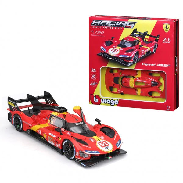 Burago 1:24 Model Kit Ferrari 499P Le Mans HYPERC