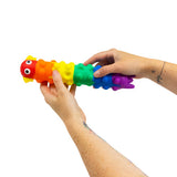 Sensory Fidget Toy Push Pop Flashing Caterpillar