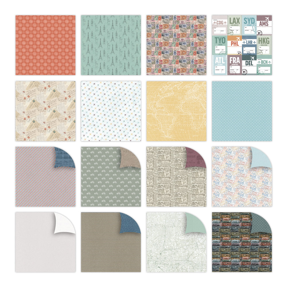 First Edition 8x8 Paper Pad - Bon Voyage