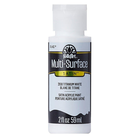 FolkArt Multi-Surface Acrylic 59ml - Titanium White