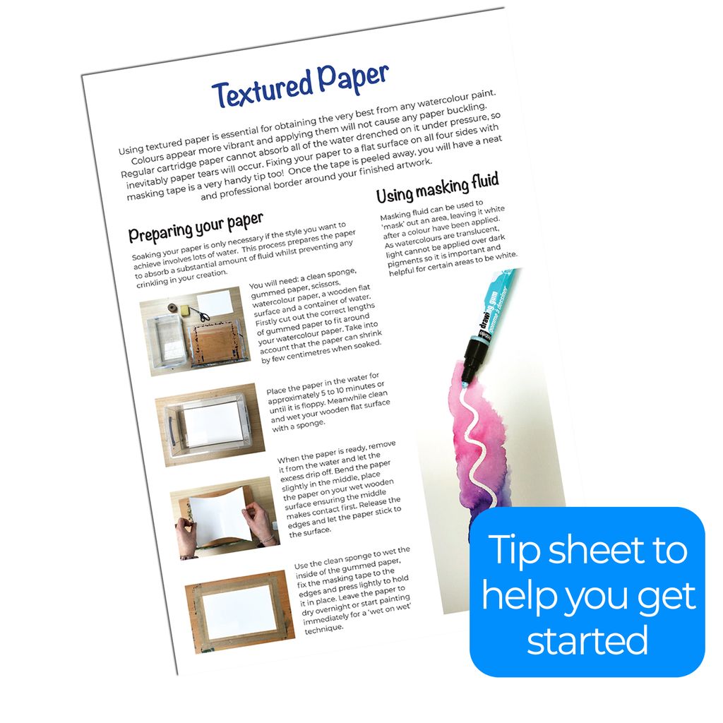 Zieler Jumbo A4 Artists Watercolour Paper - 50 sheets