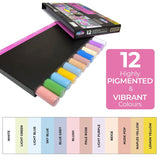 Zieler Acrylic Pastel Paint Pens - Medium Tip (12 Pack)
