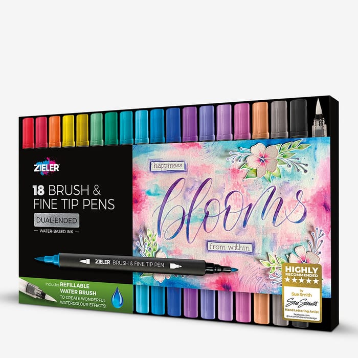Zieler Artists Complete Colouring Set in a Clear A3 Case