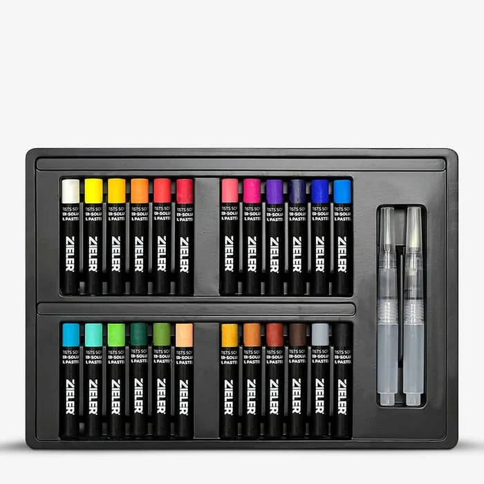 Zieler Artists Complete Colouring Set in a Clear A3 Case