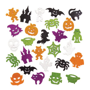 Halloween Glitter Foam Stickers (Pack of 120)