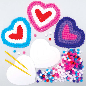 Heart Pom Pom Kits (Pack of 5)
