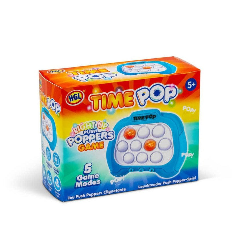 Time Pop Light Up Push Popper Game - Blue