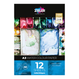Zieler Easel 24 Watercolour Set - A3 Pad and Brush Set