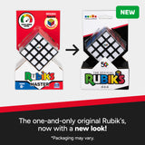 Comparison of Rubik's Cube packaging with new design on a white background