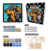Splat Planet Wood Art Kit - Sausage Dog