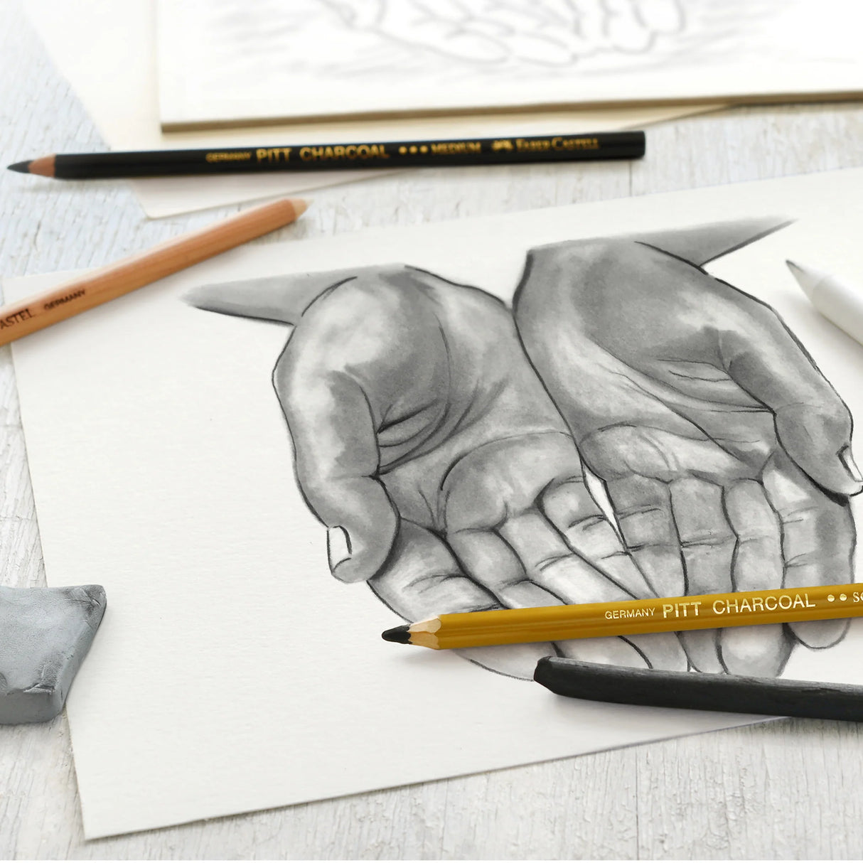 Faber Charcoal 7 Piece Sketch Set