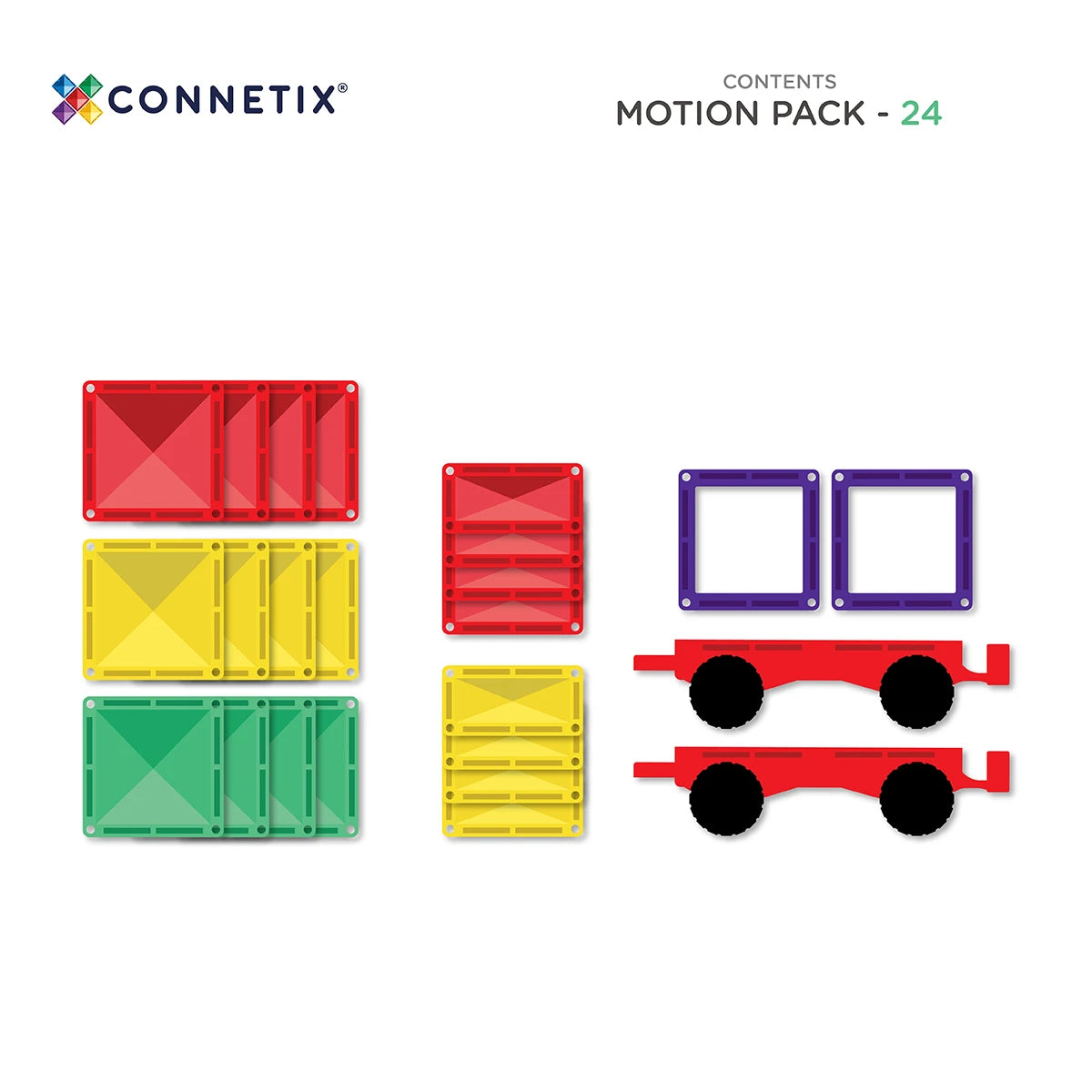 Connetix Rainbow Motion Pack (24 Pieces)