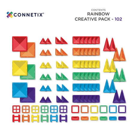 Connetix Rainbow Creative Pack (102 Pieces)