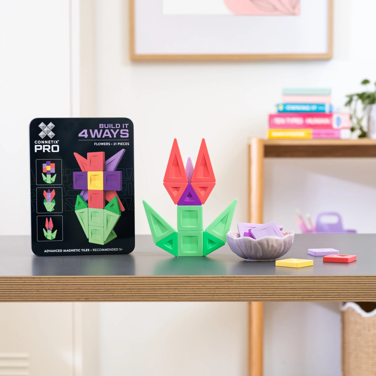 Connetix PRO Build It 4 Ways - Flowers Set (21 Pieces)