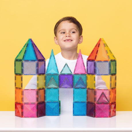 Connetix Glitter Castle Pack (48 Pieces)