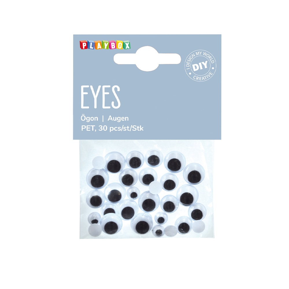 Eyes 30pcs black and white
